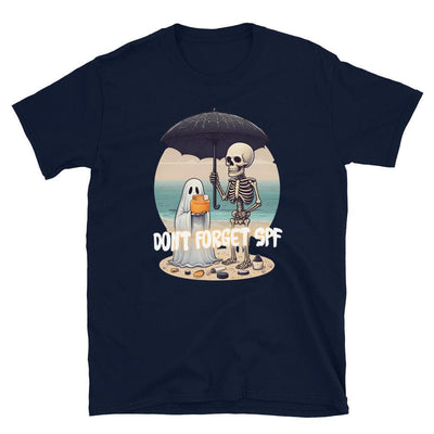 ButFirstSkin Don't Forget SPF Halloween T-Shirt Navy / S