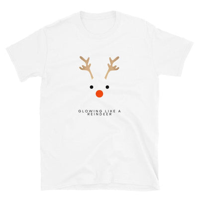 ButFirstSkin Glowing Like A Reindeer Christmas T-Shirt S