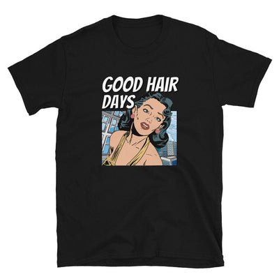 ButFirstSkin Good Hair Days T-Shirt Black / S