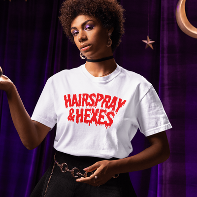 ButFirstSkin Hairspray & Hexes Halloween T-Shirt