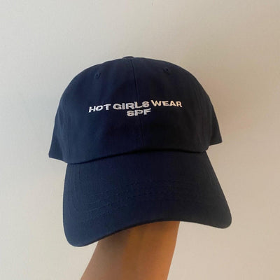 ButFirstSkin Hot Girls Wear Spf Cap Navy