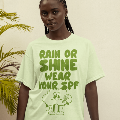 ButFirstSkin Rain Or Shine Wear Your SPF T-Shirt