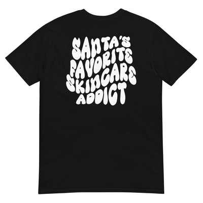 ButFirstSkin Santas Favourite Skincare Addict Christmas T-Shirt Black / S