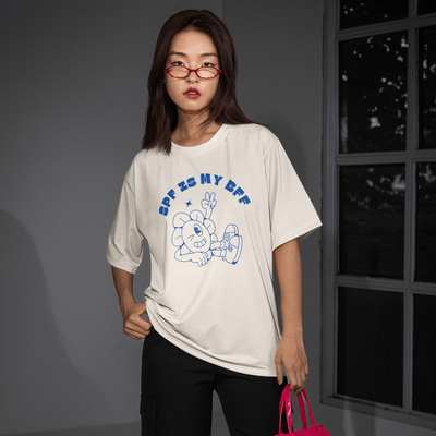 ButFirstSkin SPF Is My BFF T-Shirt Cream / S