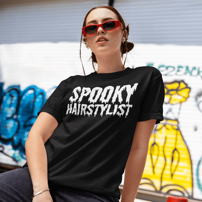 ButFirstSkin Spooky Hairstylist Halloween T-Shirt