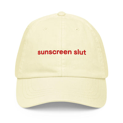 ButFirstSkin Sunscreen Slut Cap Pastel Lemon