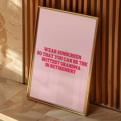 ButFirstSkin Wear Sunscreen Poster