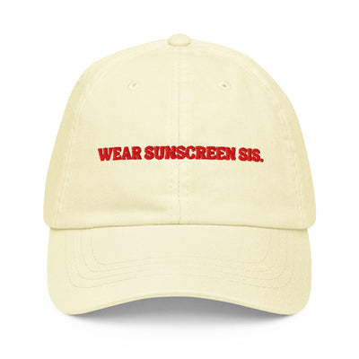ButFirstSkin Wear Sunscreen Sis Cap Pastel Lemon