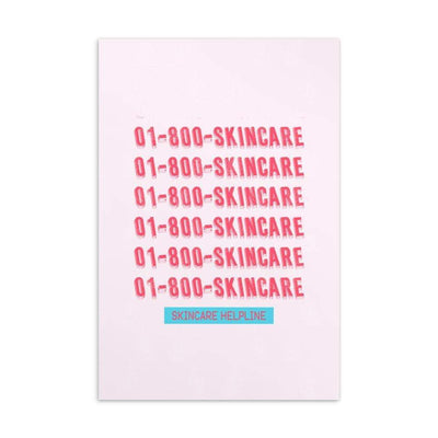 1-800 Skincare Postcard Postcard | ButFirstSkin