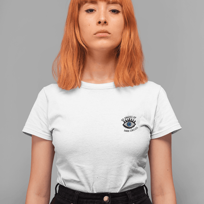 50 Shades Of Dark Circles Embroidered T-Shirt S | ButFirstSkin