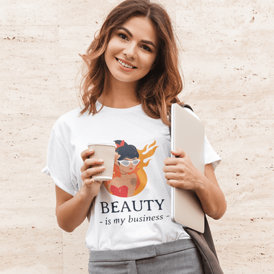 Beauty Is My Business T-Shirt White / S | ButFirstSkin