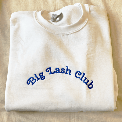 Big Lash Club Embroidered Sweatshirt | ButFirstSkin