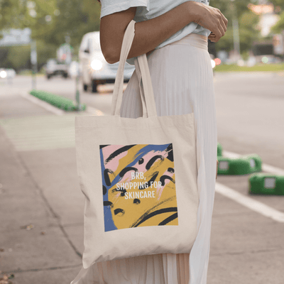 BRB Shopping For Skincare Eco Tote Bag | ButFirstSkin