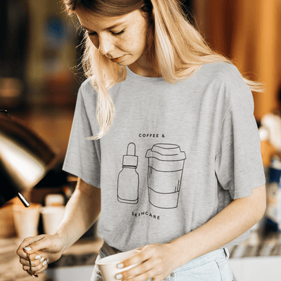 Coffee and Skincare T-Shirt Light Grey / S | ButFirstSkin