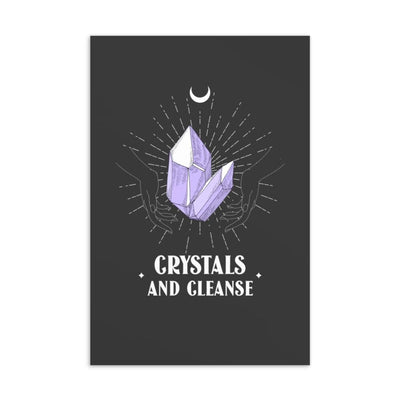 Crystals & Cleanse Postcard Default Title | ButFirstSkin