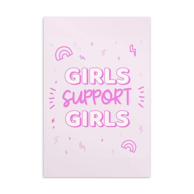 Girls Support Girls Postcard Postcard | ButFirstSkin