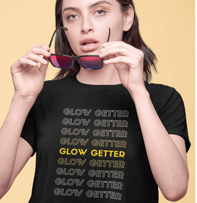 Glow Getter T-Shirt Black / S | ButFirstSkin