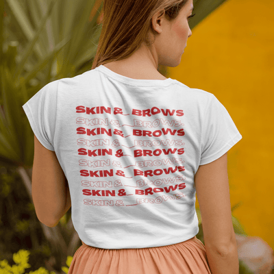 Skin & Brows V-Neck T-Shirt XS | ButFirstSkin