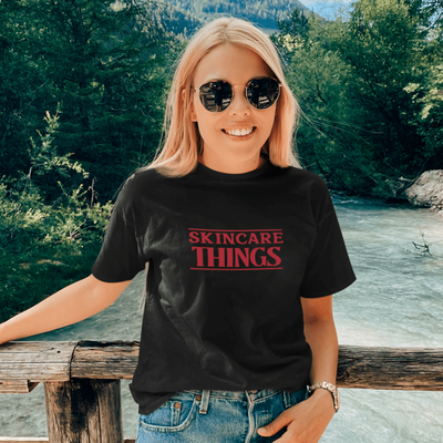ButFirstSkin Skincare Things T-Shirt | Stranger Things