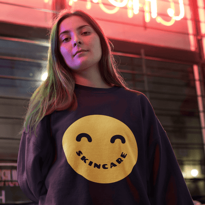 Smiley Skincare Sweatshirt S | ButFirstSkin