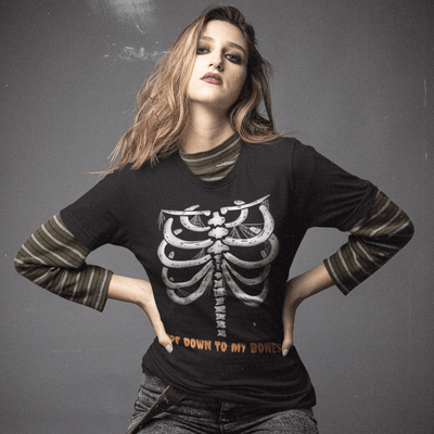 SPF Down To My Bones Halloween T-Shirt S | ButFirstSkin