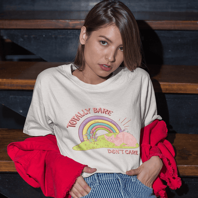 Totally Bare Don't Care T-Shirt Silver / S | ButFirstSkin