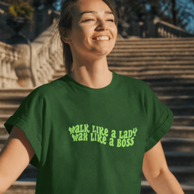 Walk Like A Lady Wax Like A Boss T-Shirt S | ButFirstSkin